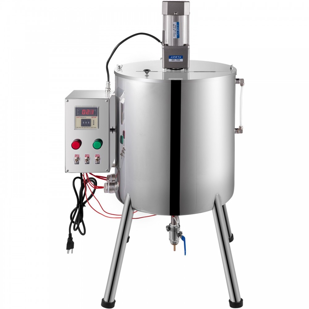 VEVOR Heating Mixing Filling Machine, 15L/4 Gal Lipstick Filling Machine, 35W Lipstick Filler, Heating and Stirring Filling Machine with Stirrer for Cosmetics, Drink, Lipstick, Wax and Nail Polish