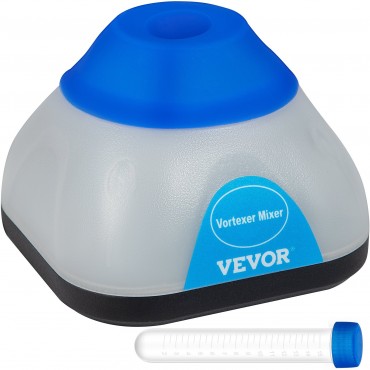 VEVOR Vortex Mixer, 3000rpm Mini Vortex Mixer Shaker, Touch Function Scientific Lab Vortex Shaker, Mix Up to 50ml, 6mm Orbital Diameter for Test Tube, Tattoo Ink, Nail Polish, Eyelash Adhesives, Paint