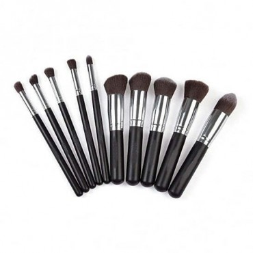 Color: Silver - Pagent Winner 10 Pc Make Up Brush Set