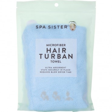 SPA ACCESSORIES by Spa Accessories (UNISEX) - SPA SISTER MICROFIBER HAIR TURBAN - WHITE