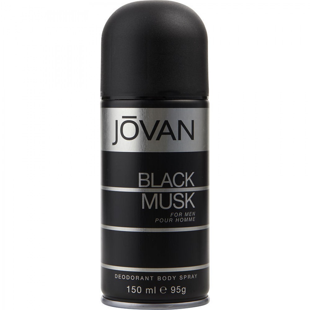 JOVAN BLACK MUSK by Jovan (MEN) - DEODORANT BODY SPRAY 5 OZ