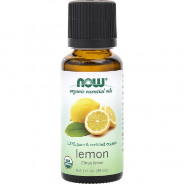 ESSENTIAL OILS NOW by NOW Essential Oils (UNISEX) - LEMON OIL 100% ORGANIC 1 OZ