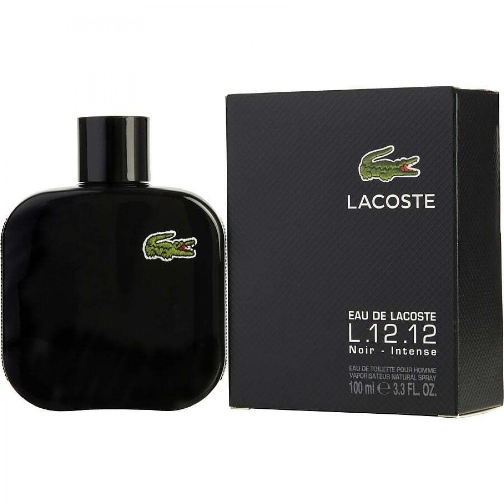 LACOSTE EAU DE LACOSTE L.12.12 NOIR by Lacoste (MEN) - INTENSE EDT SPRAY 3.3 OZ