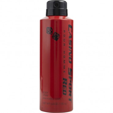 CASINO SPORT RED by Casino Parfums (MEN) - BODY SPRAY 6 OZ