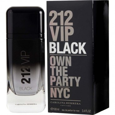 212 VIP BLACK by Carolina Herrera (MEN) - EAU DE PARFUM SPRAY 3.4 OZ