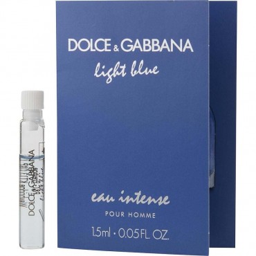 D & G LIGHT BLUE EAU INTENSE by Dolce & Gabbana (MEN) - EAU DE PARFUM VIAL ON CARD