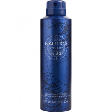 NAUTICA VOYAGE N-83 by Nautica (MEN) - DEODORIZING BODY SPRAY 6 OZ