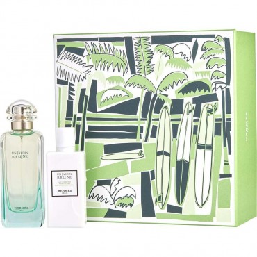 UN JARDIN SUR LE NIL by Hermes (WOMEN) - EDT SPRAY 3.3 OZ & BODY LOTION 2.7 OZ