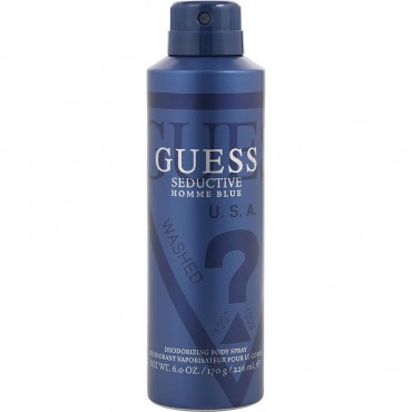 GUESS SEDUCTIVE HOMME BLUE by Guess (MEN) - BODY SPRAY 6 OZ