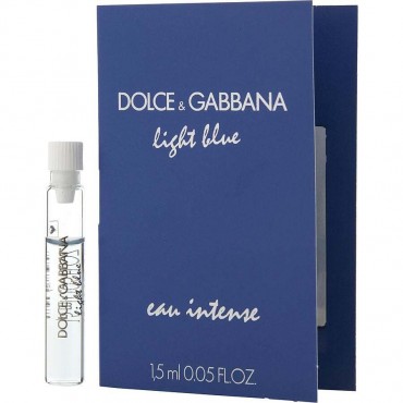 D & G LIGHT BLUE EAU INTENSE by Dolce & Gabbana (WOMEN) - EAU DE PARFUM 0.05 OZ VIAL ON CARD