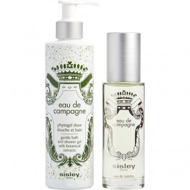 EAU DE CAMPAGNE by Sisley (UNISEX) - EDT SPRAY 3.3 OZ & BATH AND SHOWER GEL 8.4 OZ