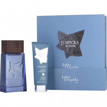 LOLITA LEMPICKA HOMME by Lolita Lempicka (MEN) - EDT SPRAY 3.4 OZ & AFTERSHAVE GEL 2.5 OZ