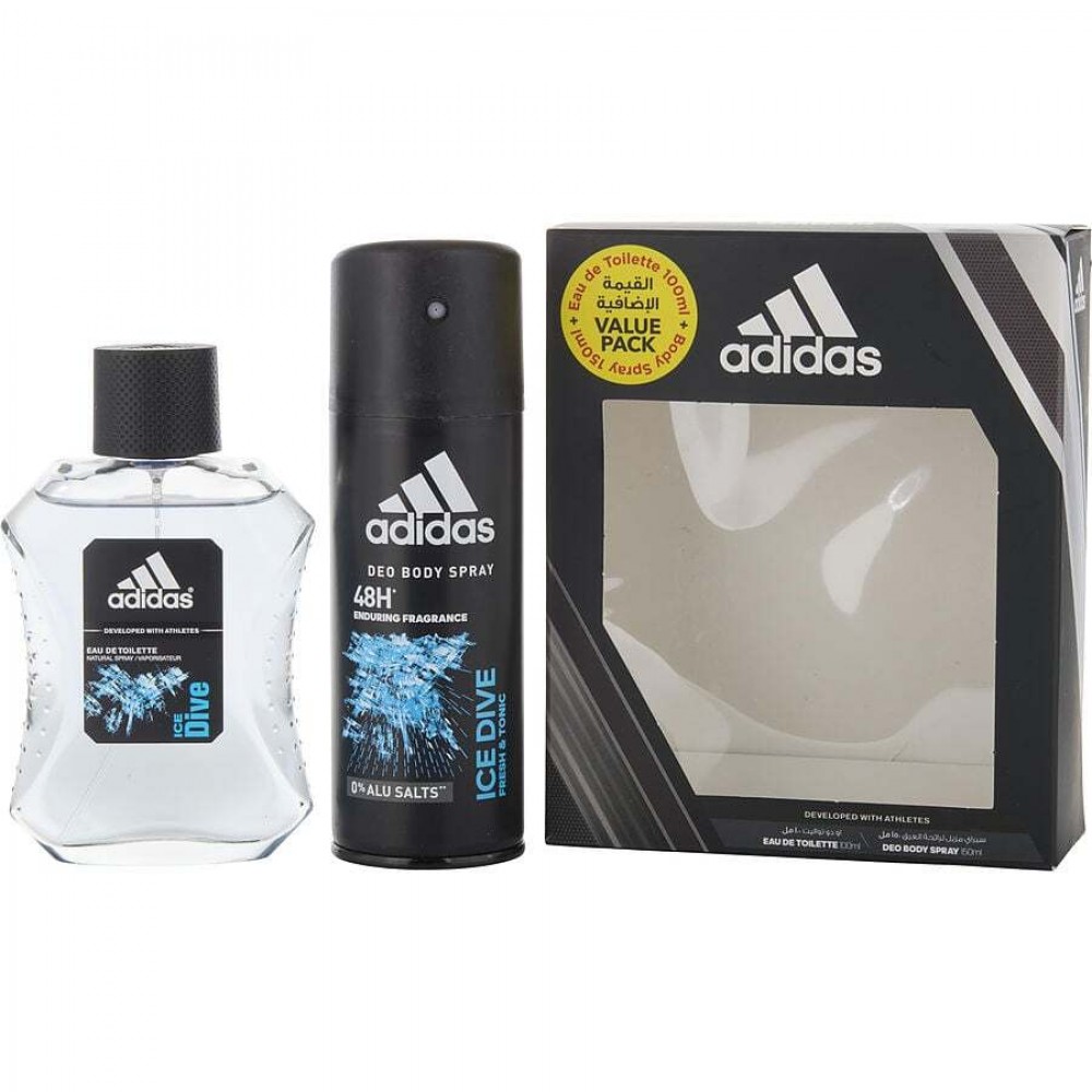 ADIDAS ICE DIVE by Adidas (MEN) - EDT SPRAY 3.4 OZ & DEODORANT SPRAY 5 OZ