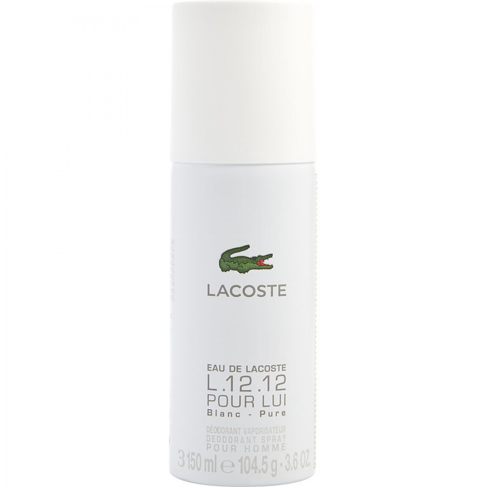 LACOSTE L.12.12 BLANC by Lacoste (MEN) - PURE DEODORANT SPRAY 3.6 OZ