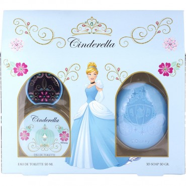 CINDERELLA by Disney (WOMEN) - EDT SPRAY 1.7 OZ & 3D SOAP 1.7 OZ