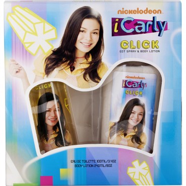 ICARLY CLICK by Marmol & Son (WOMEN) - EDT SPRAY 3.4 OZ & BODY LOTION 8 OZ