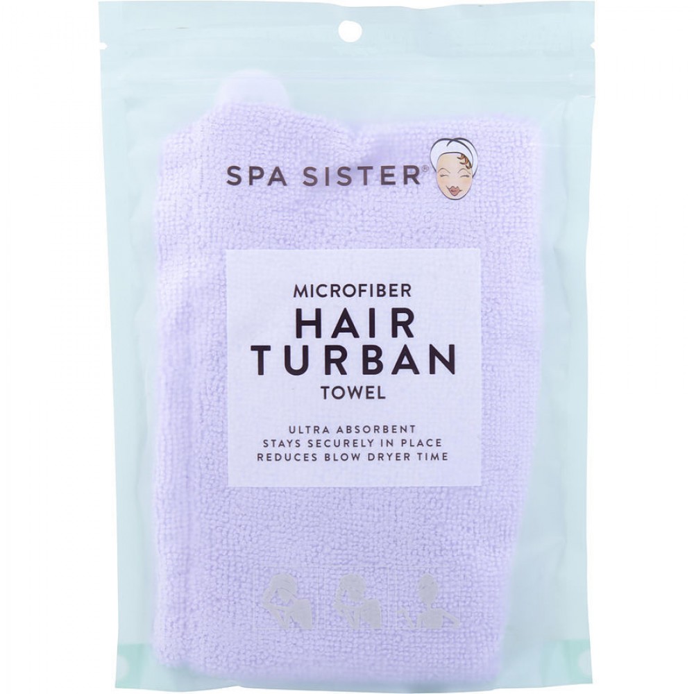 SPA ACCESSORIES by Spa Accessories (UNISEX) - SPA SISTER MICROFIBER HAIR TURBAN - LAVENDER