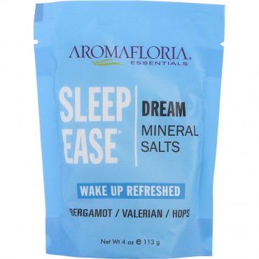 SLEEP EASE by Aromafloria (UNISEX) - RELAX MINERAL SALTS 4 OZ (TRAVEL SIZE) - U