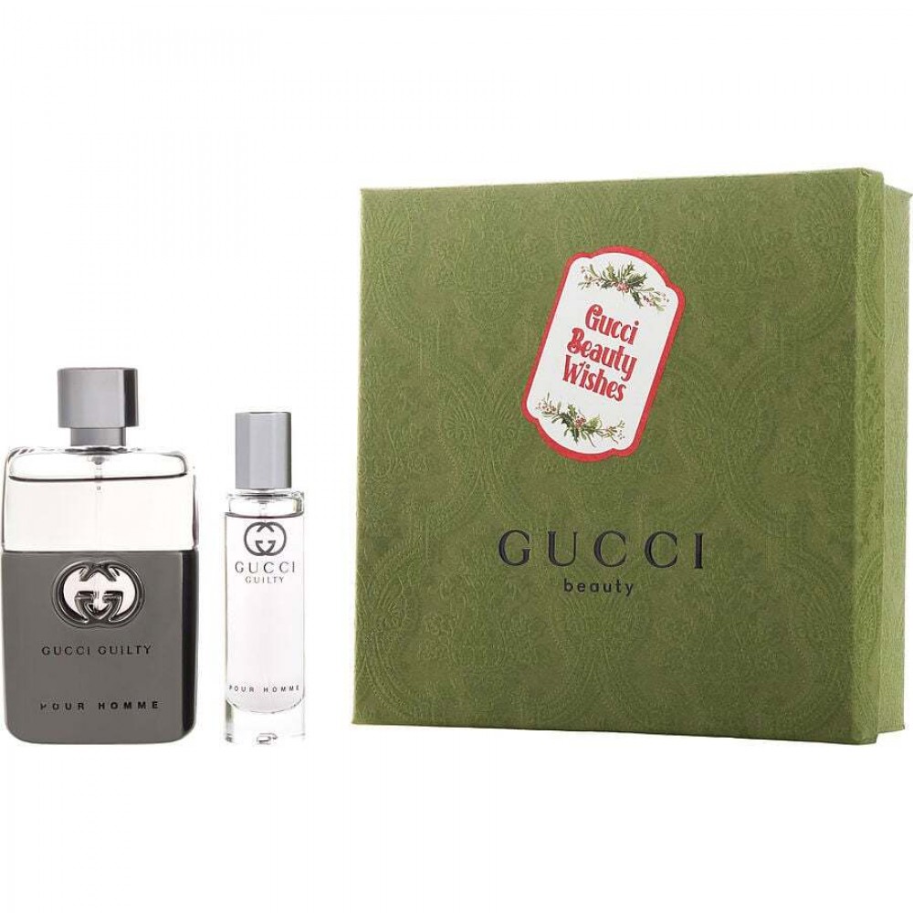 GUCCI GUILTY POUR HOMME by Gucci (MEN) - EDT SPRAY 1.6 OZ & TRAVEL SPRAY 0.5 OZ