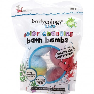 BODYCOLOGY WATERMELON by Bodycology (WOMEN) - COLOR CHANGING BATH BOMB 10 OZ