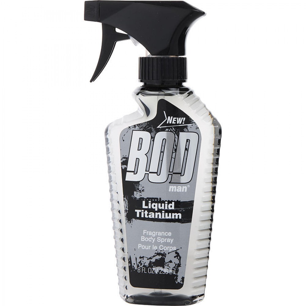 BOD MAN LIQUID TITANIUM by Parfums de Coeur (MEN) - FRAGRANCE BODY SPRAY 8 OZ