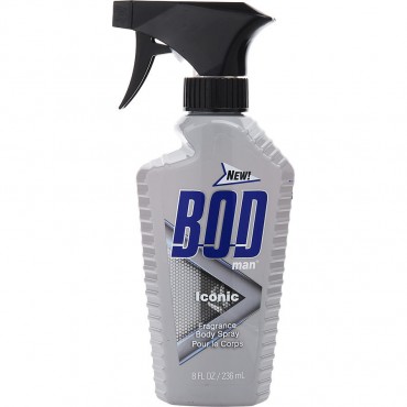 BOD MAN ICONIC by Parfums de Coeur (MEN) - FRAGRANCE BODY SPRAY 8 OZ