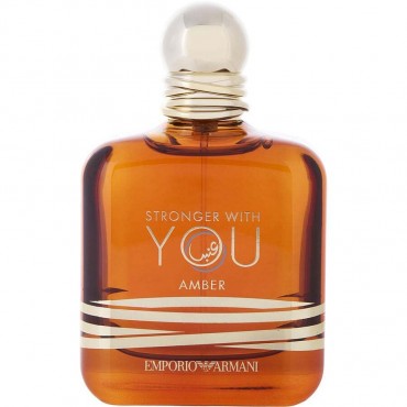 EMPORIO ARMANI STRONGER WITH YOU AMBER by Giorgio Armani (UNISEX) - EAU DE PARFUM SPRAY 3.4 OZ *TESTER