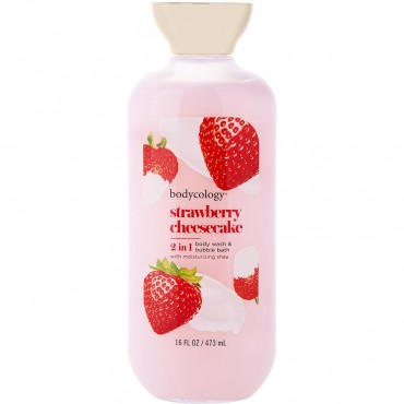 BODYCOLOGY STRAWBERRY CHEESECAKE by Bodycology (WOMEN) - BODY WASH 16 OZ