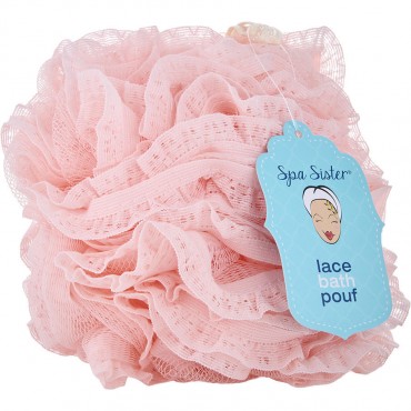 SPA ACCESSORIES by Spa Accessories (UNISEX) - VINTAGE LACE BATH POUF - BLUSH