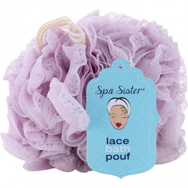 SPA ACCESSORIES by Spa Accessories (UNISEX) - VINTAGE LACE BATH POUF - MAUVE