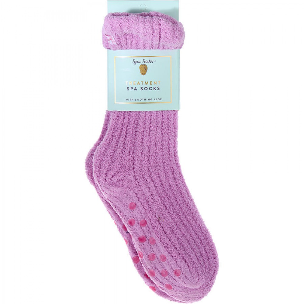 SPA ACCESSORIES by Spa Accessories (WOMEN) - TREATMENT SPA SOCKS WITH ALOE - FUCHSIA