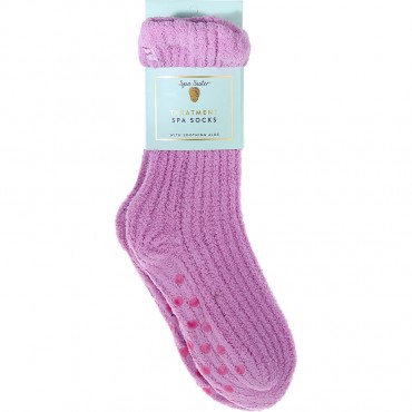 SPA ACCESSORIES by Spa Accessories (WOMEN) - TREATMENT SPA SOCKS WITH ALOE - FUCHSIA