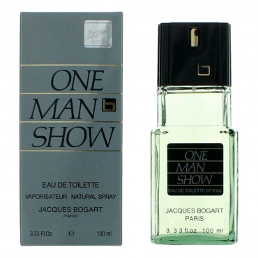 One Man Show by Jacques Bogart, 3.4 oz Eau De Toilette Spray for Men