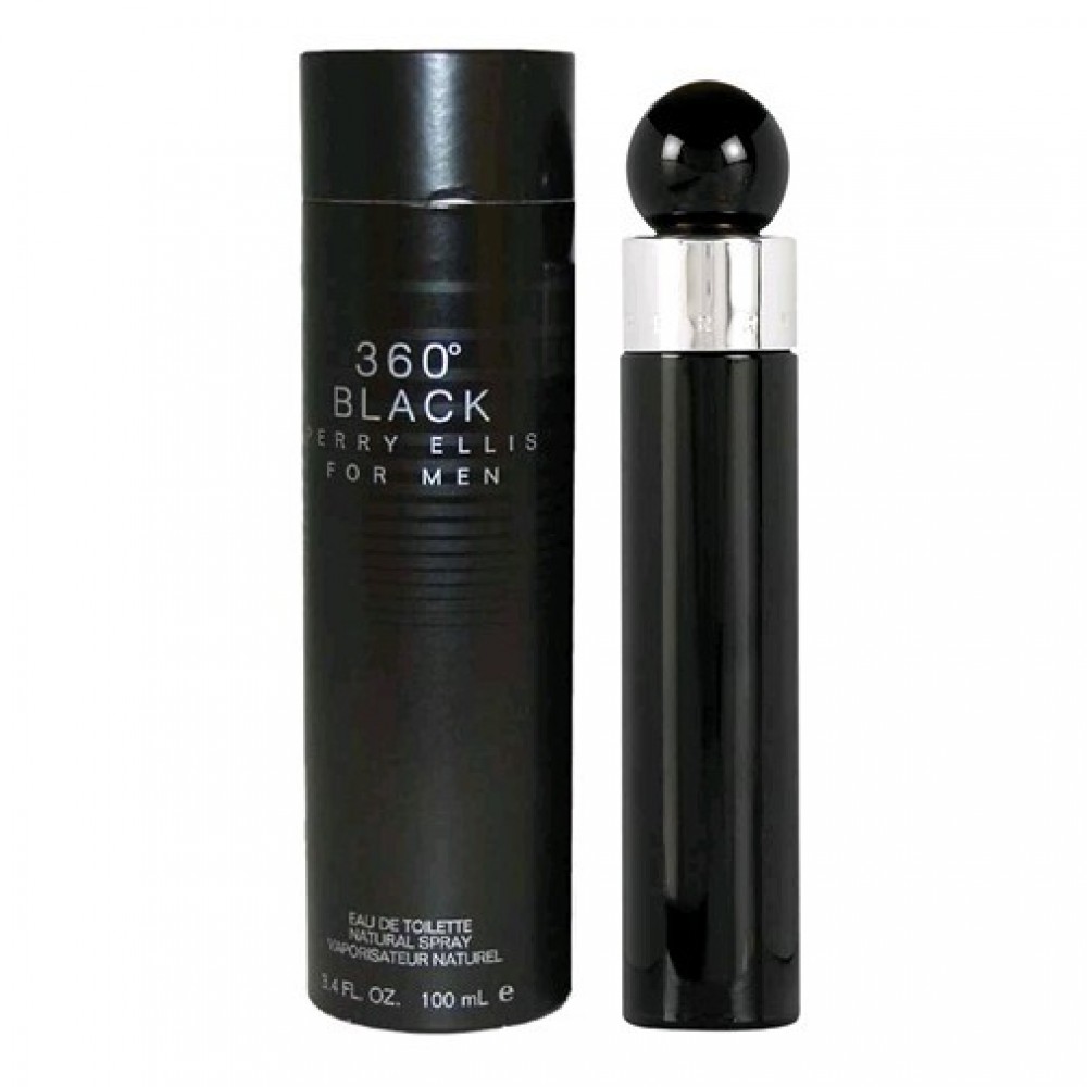 Perry Ellis 360 Black by Perry Ellis, 3.4 oz Eau De Toilette Spray for Men