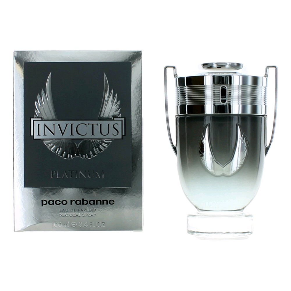 Invictus Platinum by Paco Rabanne, 3.4 oz Eau De Parfum Spray for Men