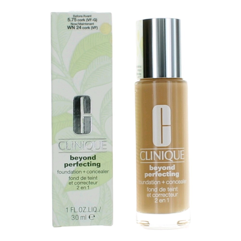 Clinique Beyond Perfecting by Clinique, 1 oz Foundation + Concealer - WN 24 Cork