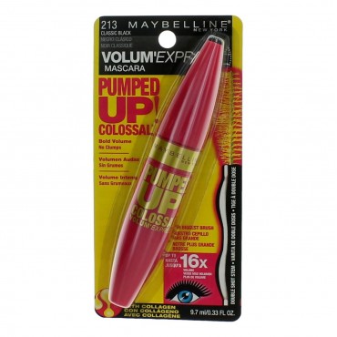 Maybelline Pumped Up Colossal Volum' Express by Maybelline. .33 oz Mascara - 213 Classic Black