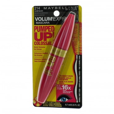 Maybelline Pumped Up Colossal Volum' Express by Maybelline. .33 oz Mascara - 214 Glam Black