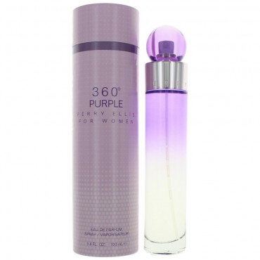 Perry Ellis 360 Purple by Perry Ellis, 3.4 oz Eau De Parfum Spray for Women