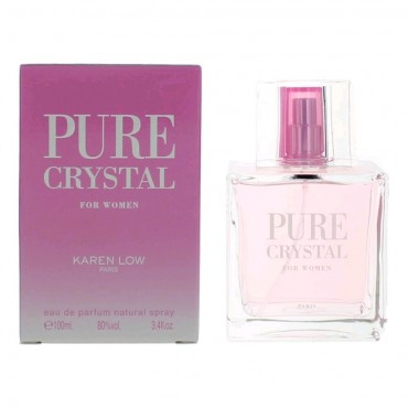 Pure Crystal by Karen Low, 3.4 oz Eau De Parfum Spray for Women