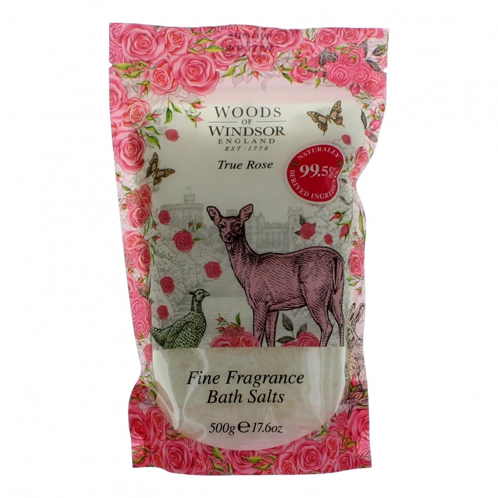 Woods of Windsor True Rose by Woods of Windsor, 17.6 oz Bath Salts for Women