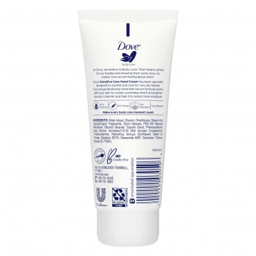 Dove Body Love Fragrance-Free Hand Cream for Rough or Dry Skin Sensitive Care Soothes and Comforts Skin 3 oz