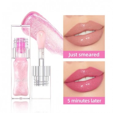 Magic Color Changing Lip Oil, Gloss Tinted Lip Balm Transparent Lip Care