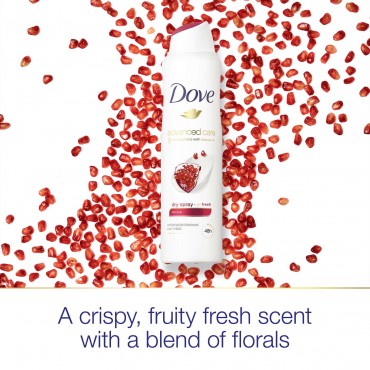 Dove Advanced Care Long Lasting Women's Antiperspirant Deodorant Spray, Revive Pomegranate, 3.8 oz