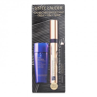 ESTEE LAUDER - Sumptuous Extreme Mascara Set: Extreme Volume Mascara 8ml + Double Wear Eye Penci 8g + Eye Makeup Remover 30ml 622760 3pcs