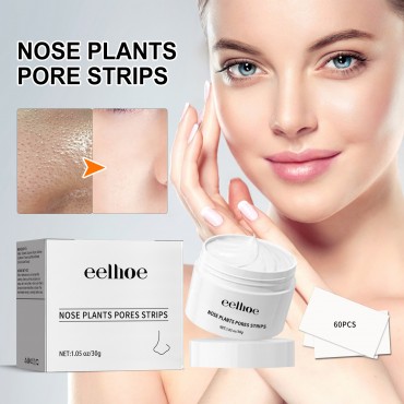 EELHOE Blackhead Cleansing Cream Skin Oil Blackheads Acne Exfoliating Cleansing Repair Pore Tearing Nose Patch