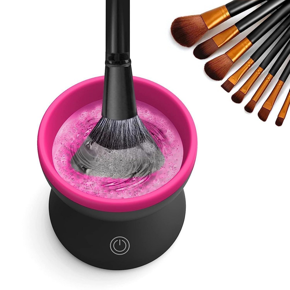 Electric Makeup Brush Cleaner Machine, Portable Automatic USB Cosmetic Brushes Cleaner