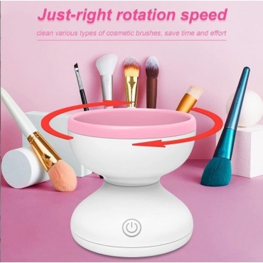 Electric Makeup Brush Cleaner Machine, Portable Automatic USB Cosmetic Brushes Cleaner