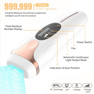 Beauty Supplier Professional Handheld Custom Logo Laser IPL Hair Removal