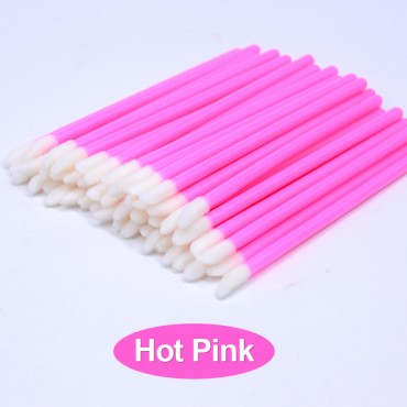 50pcs Diposable Lip Brush Makeup Mascara Wands Lipstick Micro Brushes Applicators Cleaner